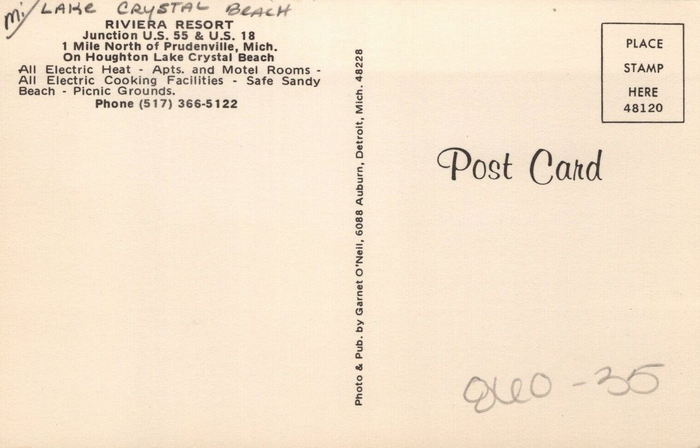 Cedar Oaks Resort (Riviera Resort) - Vintage Postcard
